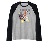 King Kong Skull Island X Mitsume Anime Manga Kaiju Cyberpunk Manche Raglan