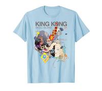 King Kong Skull Island X Mitsume Manga animé Cyberpunk Kaiju T-Shirt