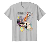 King Kong Skull Island X Mitsume Manga animé Cyberpunk Kaiju T-Shirt