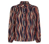 King Louie Carina Merrill Chemisier pour femme (as3, Numeric, Numeric_36, Regular, Regular, 413 Blue), Bleu (413), 38