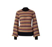 King Louie Pull-over 'Maya Turtle' beige / vert / violet / noir, Taille M