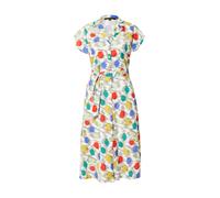 King Louie Robe-chemise 'Irene' turquoise / bleu roi / orange / blanc cassé, Taille 36