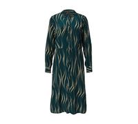King Louie Robe-chemise 'Mina' crème / vert foncé, Taille 36