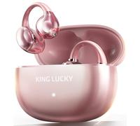 King Lucky Écouteurs à clipser de nouvelle génération sans fil Bluetooth 6.0 avec micro, 50 heures de lecture, ENC, étanchéité IPX5, écouteurs de sport, confortables pour les petites oreilles et le