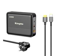 King Ma 330W Legion 7i GaN Laptop Charger avec XT60 Port (20V/16.5A) PD 3.0 Quick Charge Adapter Compatible avec Legion Slim 7i N9000K Y9000X R9000P - Gaming & Engineering Laptop Charger