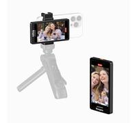 King Ma Écran de moniteur de selfie Vlog de 12,7 cm, caméra arrière pour iPhone avec clip magnétique pour téléphone et télécommande Bluetooth pour Vlog/Live Stream/Téléprompteur/TikTok, prend en