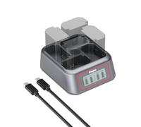 King Ma NP-FZ100 Chargeur de batterie pour appareil photo 4 canaux 45 W PD Charge rapide avec écran LED Compatible avec Sony A7III/A7IV/A7RIII/A7RV/A7C/A7CII/A6700/A9/A9III/A1/ZV-E1/FX3/FX30