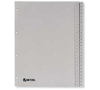 HETZEL intercalaires en plastique, chiffres, A4, 1-52, PP,