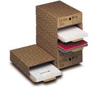KING MEC CF6 Boîte de classement de fichiers A4 Marron