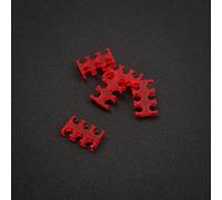 King Mod Services - 6-Slot Kabelkamm 4mm Gros - Rot - 5er Set