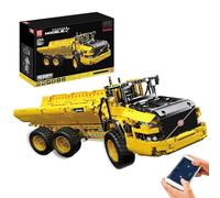 King Mould 17010 Technologie Chargeur Camion, Kits de Serrage de Construction, Jouet télécommandé 6 Roues Moteurs, Cadeau éducatif Enfant, Camion Transport