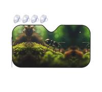 King of Ants Petit pare-soleil pour pare-brise de voiture - Refroidissement rapide dans la voiture en été, pare-soleil portable de rangement
