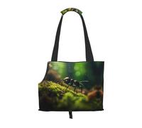 King of Ants Sac à bandoulière imprimé pour animaux de compagnie, convient pour les petits chiens et chats, sac de courses et de voyage à double usage