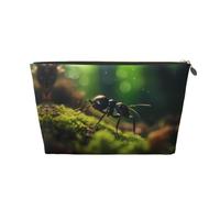 King of Ants Sac à main en cuir avec fermeture éclair pour femme Sac à main de voyage Sac de rangement, doré, Taille unique