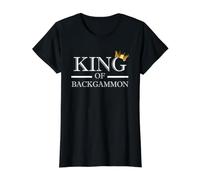King of Backgammon Jeu de Backgammon Joueur de dés T-Shirt Graphique avec Valeur