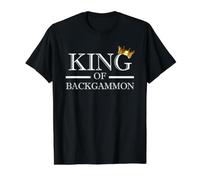 King of Backgammon Jeu de Backgammon Joueur de dés T-Shirt Graphique avec Valeur