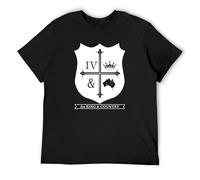 King of Bird and Country Americar Fan Men's T-Shirt Unisex Black Cotton Print Tee Shirts XL