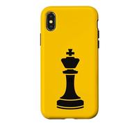 King of Chess | Minimal Graphic Balance Coque pour iPhone X/XS