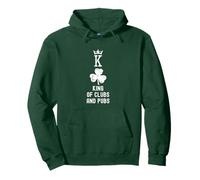 King Of Clubs And Pubs Carte à jouer T King Of Clubs Vert Sweat à Capuche