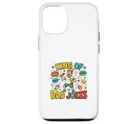King of Dad Humour Funny Father Comédie Style rétro Coque pour iPhone 12/12 Pro