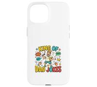 King of Dad Humour Funny Father Comédie Style rétro Coque pour iPhone 15