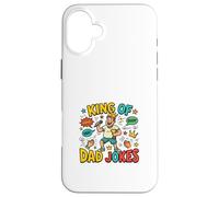 King of Dad Humour Funny Father Comédie Style rétro Coque pour iPhone 16 Plus