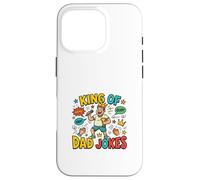 King of Dad Humour Funny Father Comédie Style rétro Coque pour iPhone 16 Pro