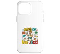King of Dad Humour Funny Father Comédie Style rétro Coque pour iPhone 16 Pro Max