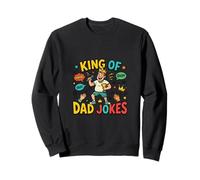 King of Dad Humour Funny Father Comédie Style rétro Sweatshirt