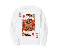 King of Diamonds Carte à Jouer Royal Flush Group Sweatshirt