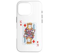 King of Diamonds Carte de Poker à Jouer Blackjack Coque pour iPhone 16 Pro