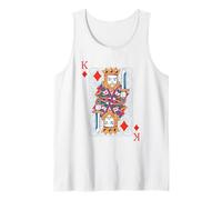 King of Diamonds - Costume d'halloween Amusant et Facile à l'avant et à l'arrière Débardeur