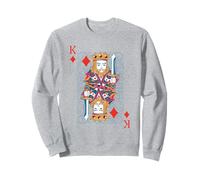 King of Diamonds - Costume d'halloween Amusant et Facile à l'avant et à l'arrière Sweatshirt