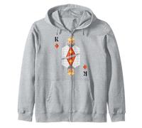 King of Diamonds Deck of Cards Costume d'halloween Sweat à Capuche