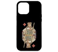 King of Diamonds Jeu de Cartes à Jouer Art Nouveau Antique Coque pour iPhone 12 Pro Max