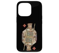 King of Diamonds Jeu de Cartes à Jouer Art Nouveau Antique Coque pour iPhone 13 Pro