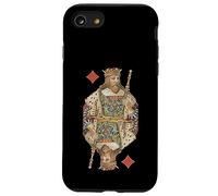King of Diamonds Jeu de Cartes à Jouer Art Nouveau Antique Coque pour iPhone SE (2020) / 7/8