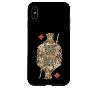 King of Diamonds Jeu de Cartes à Jouer Art Nouveau Antique Coque pour iPhone XS Max