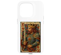 King of Diamonds Warrior Medieval Fantasy Card Lucky Poker Coque pour iPhone 15 Pro