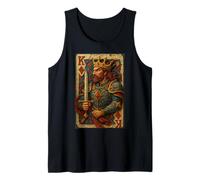 King of Diamonds Warrior Medieval Fantasy Card Lucky Poker Débardeur