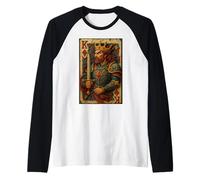 King of Diamonds Warrior Medieval Fantasy Card Lucky Poker Manche Raglan
