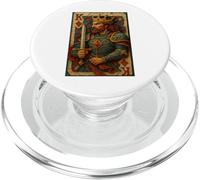 King of Diamonds Warrior Medieval Fantasy Card Lucky Poker PopSockets PopGrip pour MagSafe
