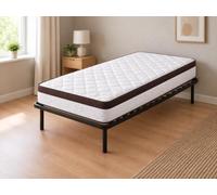 King of Dreams Ensemble Matelas 70x190 + Sommier Démonté + Pieds Offerts Face de Contact Mousse a Mémoire de Forme - Epaisseur 23 cm - Très Ferme
