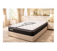 KING OF DREAMS Matelas 160 x 200 cm - 25 cm - Très ferme - Mousse polyuréthane - 2 faces - Tissu stretch 220 g/m²