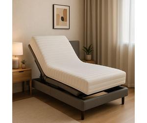 King of Dreams Matelas 80x190 - Hauteur 15 cm Mémoire de Forme pour Sommier Articulé - 2 Faces Hiver/Été - Confort Enveloppant - Certifié CertiPUR & Oeko-TEx - Modèle Up Down Visco 15