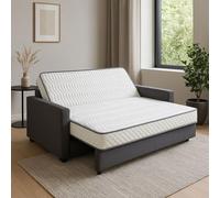 King of Dreams Matelas BZ 140x200 Latex de densité 80 Kg/m3 et Mousse Poli Lattex Indéformable Tissu Strech très résistant - Hauteur 10 cm - Soutien Ferme - GOLD10