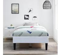 King of Dreams Sommier 80x200 cm Tapissier déhoussable Housse Lavable Blanc + Pieds en 20 cm 13 Lattes - Anna- revetement