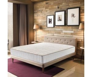 King of Dreams Super Deluxe 120x200 Matelas Mousse Poli Lattex Indéformable - Face Laine -Tissu - Hauteur 23 cm - Soutien Ferme - (120_x_200_cm)