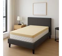 King of Dreams sur-Matelas 80x190 Hauteur 4 cm Face de Contact Mousse à Mémoire de Forme 55Kg/m3 Déhoussable (80_x_190_cm)