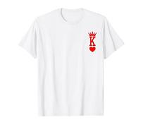 King of Hearts Costume d'Halloween pour couple de roi et reine T-Shirt